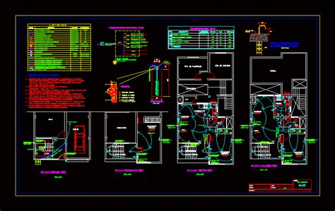 Map Of Electrical Installations Dwg Block For Autocad Designs Cad
