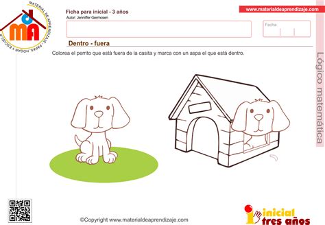 Conceptos Dentro Fuera Para Niños De Preescolar Material De Aprendizaje