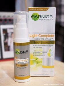 With the power of 30x vitamin c, skin looks visibly brighter with regular use. GARNIER Light Complete White Speed Super Essence Vit C ...