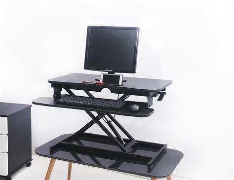 Height Adjustable Standing Desk Riser Sit Stand Desktop