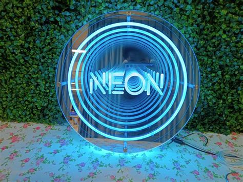 Neon Led Circle Infinity Mirror My Custom Led