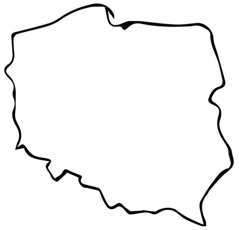 Kolorowanka Mapa Polski Rysunek Dla Dzieci Pcmigtool