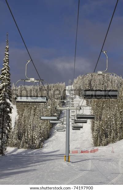 Stock Photo Quad Ski Lift On Stock Photo 74197900 Shutterstock