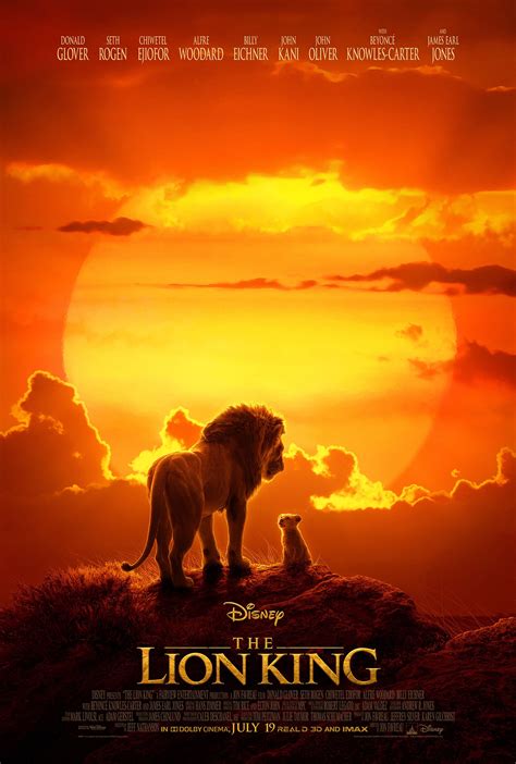 Disneys Live Action Remake Of The Lion King Poster The Movie Is Set
