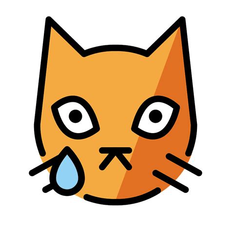 Crying Cat Emoji Clipart Free Download Transparent Png Creazilla
