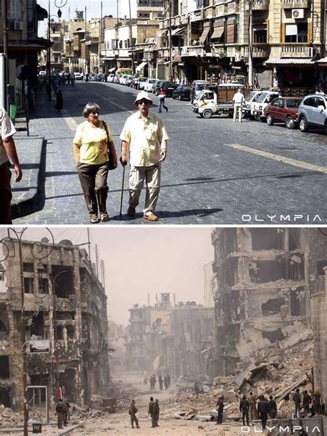 Before And After Pics Reveal How War Changed Syrias Largest City 28 Pics