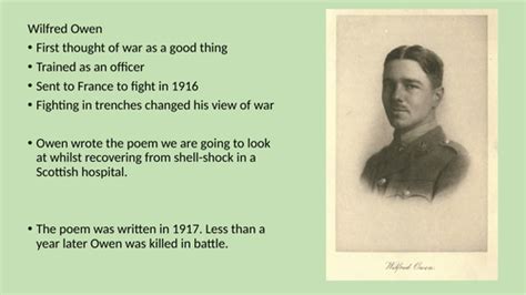 Anthem For Doomed Youth Wilfred Owen Teaching Resources