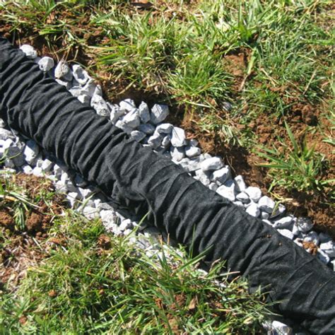 A good french drain is perforated pipe surrounded by gravel. How to Build a French Drain - The Home Depot