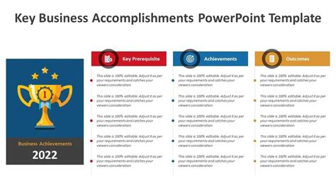 Key Business Accomplishments Powerpoint Template Kridha Graphics