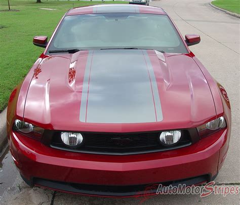 2010 2012 Ford Mustang Pony Center Wide Racing Rally Stripes Vinyl