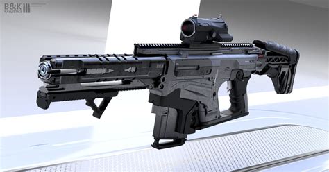 ArtStation Assault Rifle Concept Gregor Kopka Sci Fi Weapons Weapon