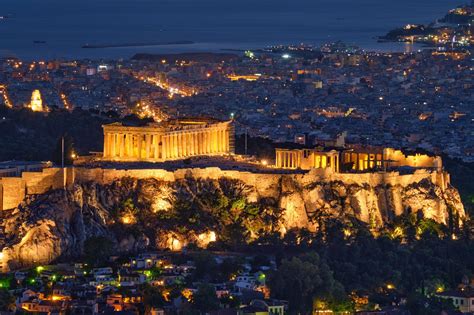 The Parthenon At The Acropolis Dinner In The Sky