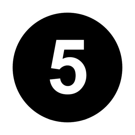 Number 5 Black And White Png Image Purepng Free Transparent Cc0 Png