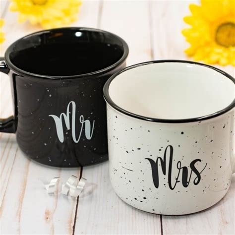 Mr And Mrs Mugs Mr And Mrs Mug Set Engagement T Mr And Etsy