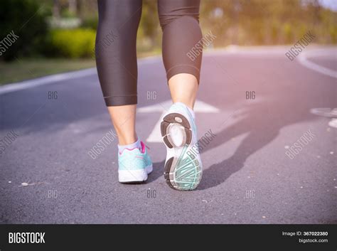 Close On Shoe Runner Image And Photo Free Trial Bigstock