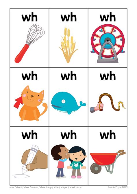 Wh Digraph Words