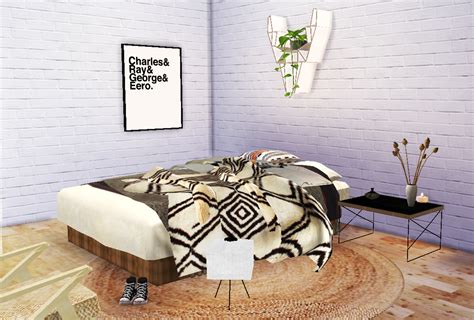 Sims 4 Ccs The Best Loft Bedroom Set By Steffor