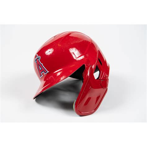 2023 Mike Trout Game Used Batting Helmet 900th Career Rbi 47 48