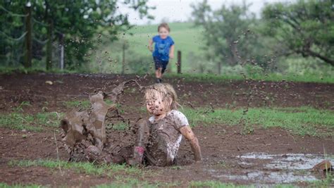 Red rain is the first track on english rock musician peter gabriel's 1986 solo album so. Rain sends Queensland country kids mad with mud galore | photos | The Examiner