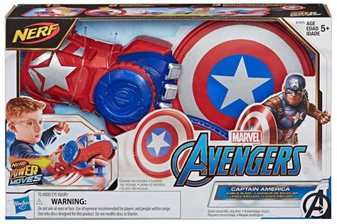 Marvel Avengers Endgame Nerf Power Moves Captain America Shield Sling