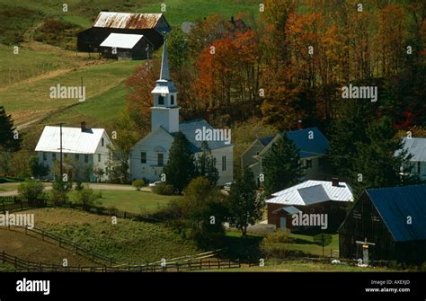 View To Village And The Congregational Church East Corinth Near