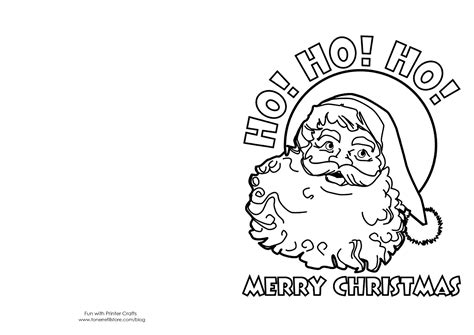 Christmas Card Print Outs Clip Art Library
