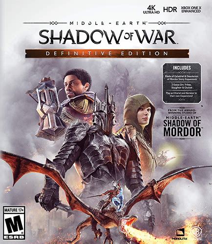Middle earth Shadow of War Definitive Edition скачать торрент бесплатно RePack by xatab