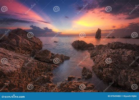 Seascape View In Evening Stock Photo Image Of Nature 87049488