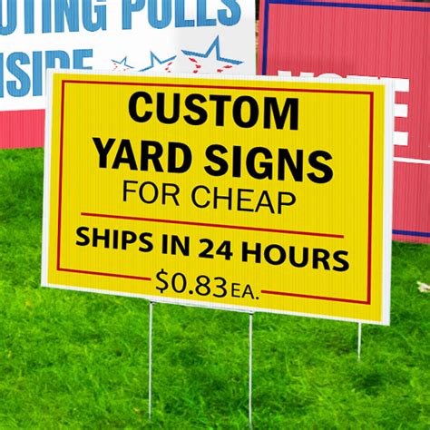 Make Your Own Political Yard Sign Arts Arts