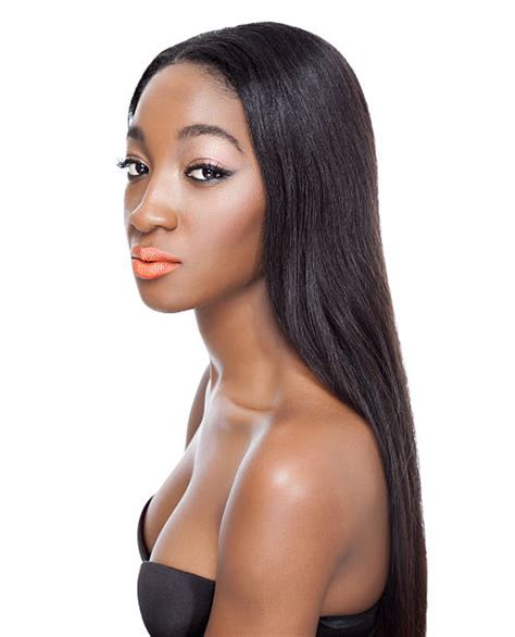 Best African American Woman Straight Hair Stock Photos