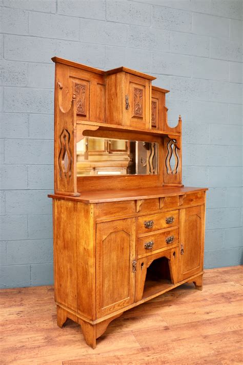 Arts And Crafts Oak Sideboard — Walcot And Co Oak Sideboard Arts And