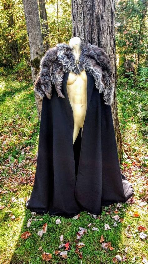Fur Cloak Viking Cloak Game Of Thrones Fur Capelet Etsy Viking
