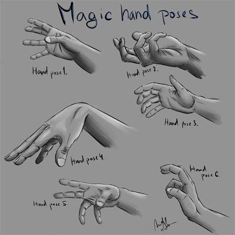 Magic Hand Poses By Wulfy88 Hand Drawing Reference Drawing Reference