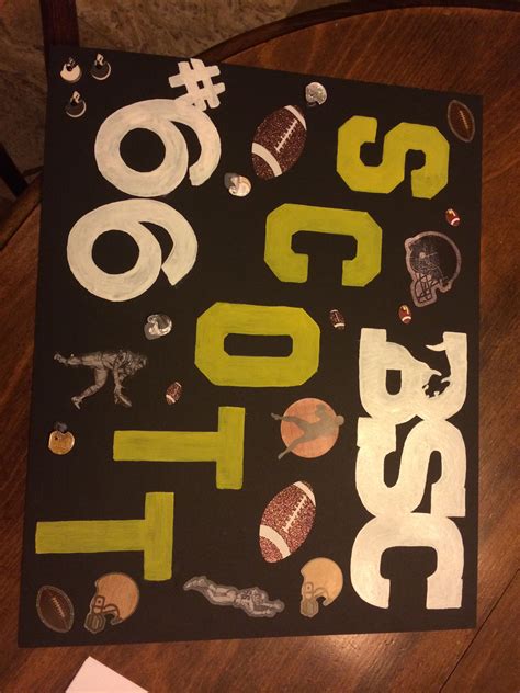 Easy Football Poster Ideas Diy Football Poster High School Sports