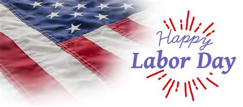 Digital Composite Image Of Happy Labor Day And God Bless America