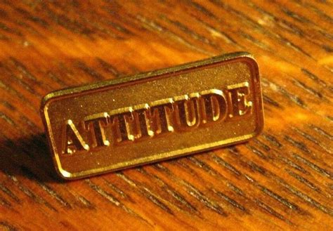 Attitude Lapel Pin Attitude Inspirational Positive Motivation State