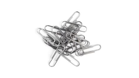 Premium Photo Paper Clips On A White Background High Quality Photo
