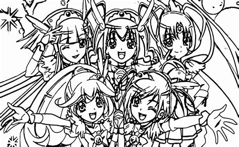Glitter Force Coloring Pages Coloring Home