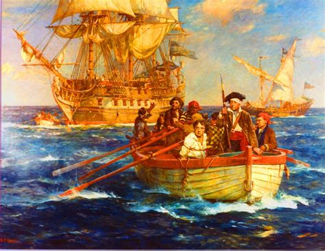 Pirates With A Captive Ship Paintings Ship Art Sailboat Art
