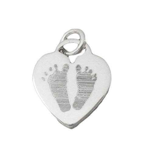 Custom Engraved Actual Handprints And Footprints Jewelry Extra Large