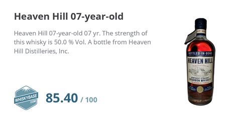 Heaven Hill 07-year-old - Ratings and reviews - Whiskybase