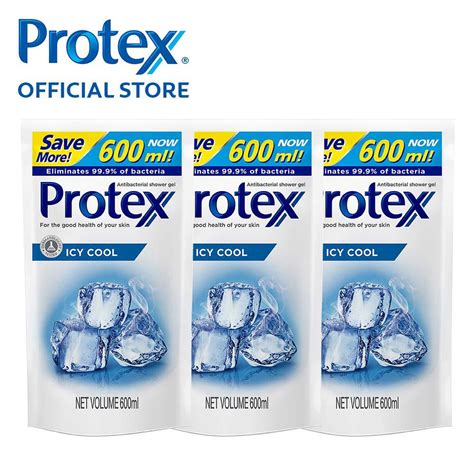 Protex Icy Cool Antibacterial Shower Gel Eliminates 999 Bacteria