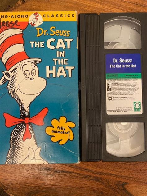 Dr Seuss The Cat In The Hat Vhs Animated Sing Along Classics Brand My