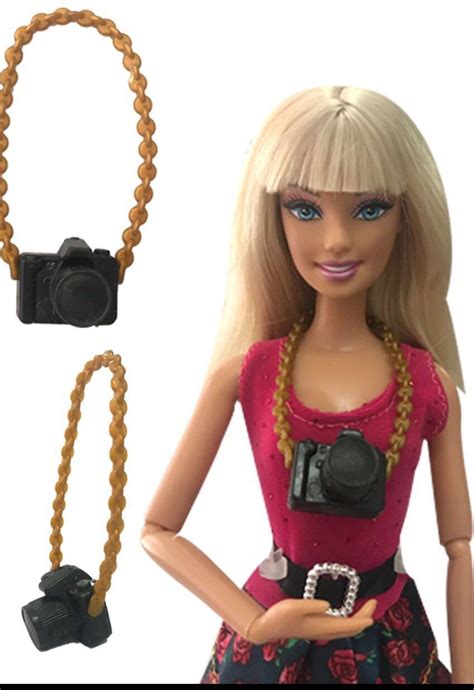 2 Barbie Camera Barbie Size Black Only Toy Camera Barbie Scale For