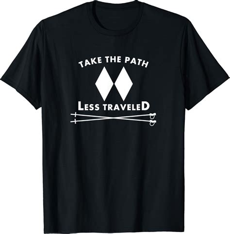 Ski Black Diamonds (Path Less Traveled) T-Shirt - Walmart.com