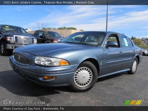 Titanium Blue Metallic 2001 Buick Lesabre Custom Medium Gray