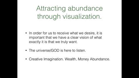 Manifesting Abundance Youtube