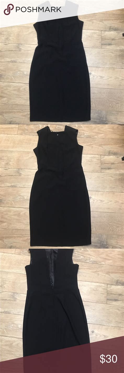 Shop with afterpay on eligible items. Zara Basic med Black v back deep square neck mex s | Zara ...