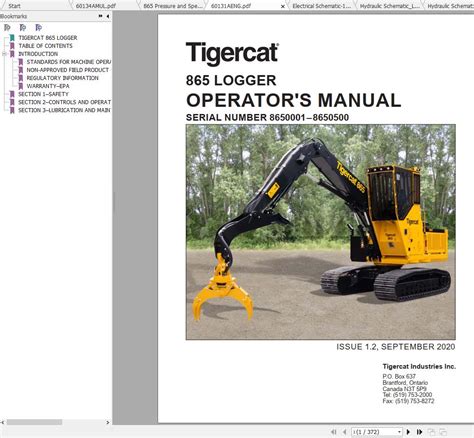 Tigercat Logger Operator Manual Schematic