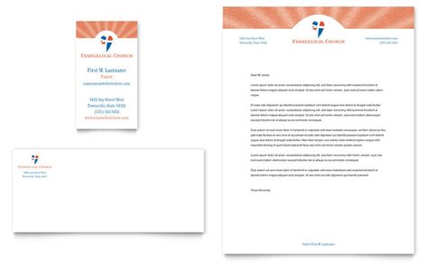 Box 000 anywhere, st 00000 p: Evangelical Church Business Card & Letterhead Template - Word & Publisher